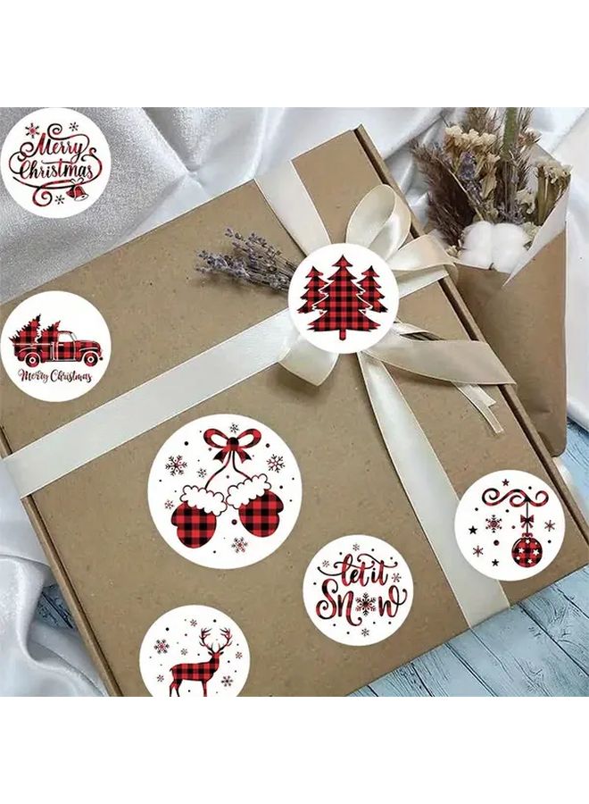 Christmas Stickers 500 Pcs Snowflake Reindeer Design For Holiday DIY Decorations - Image 5